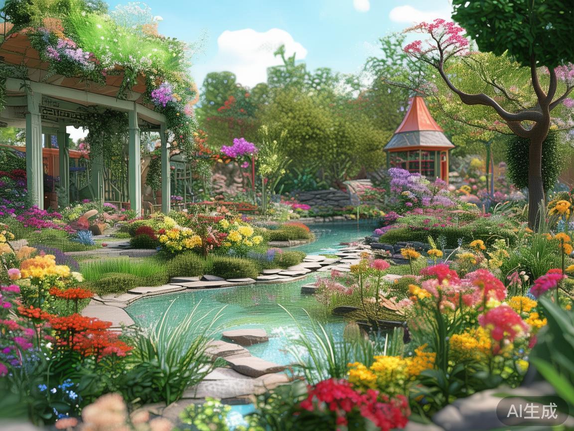 复古花园题材以其清新、自然的视觉效果深受玩家喜爱，
