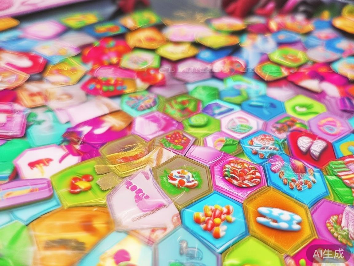 再次，卡牌策略游戏结合糖果主题的特色卡牌，强调玩家